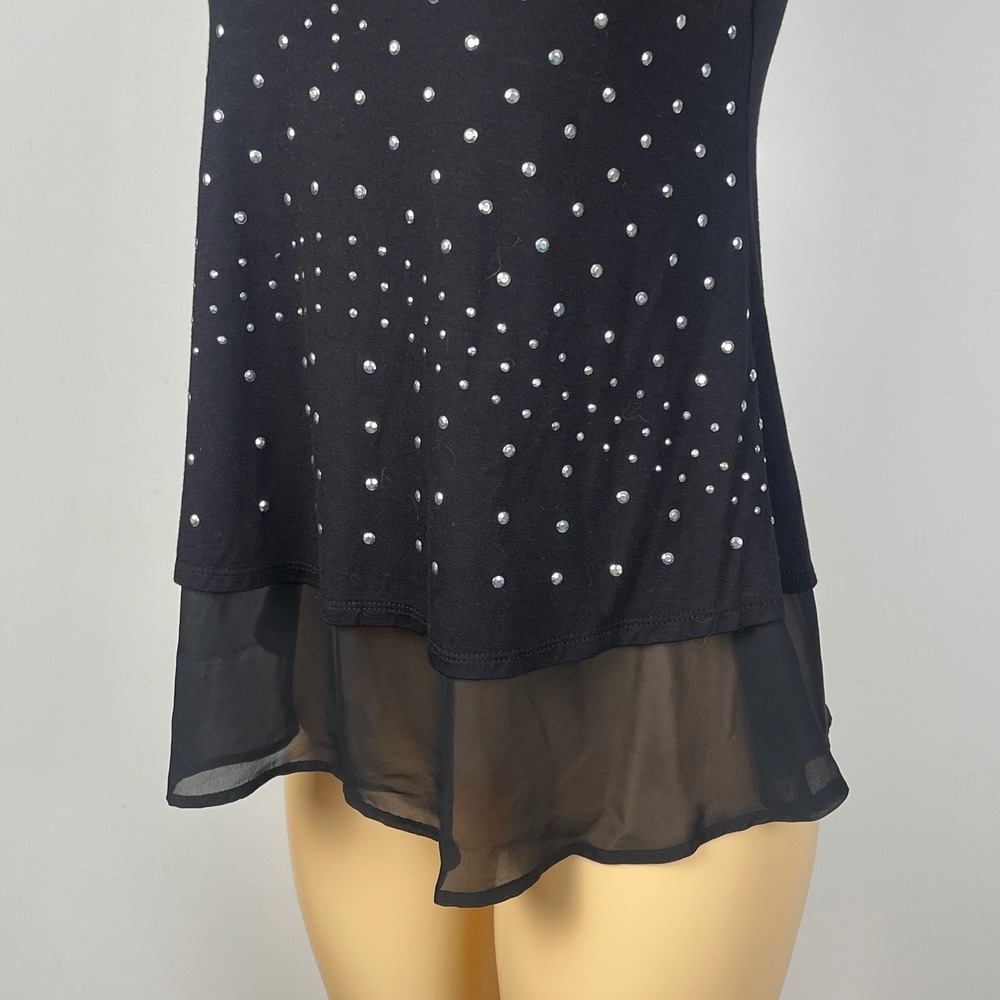 Venus Studded Strappy Tank Top Cami XS Black Y2K Cruise - Picture 11 of 15